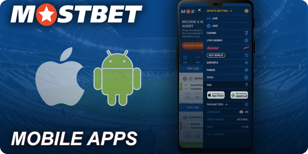 Android और iOS के लिए Mostbet मोबाइल ऐप