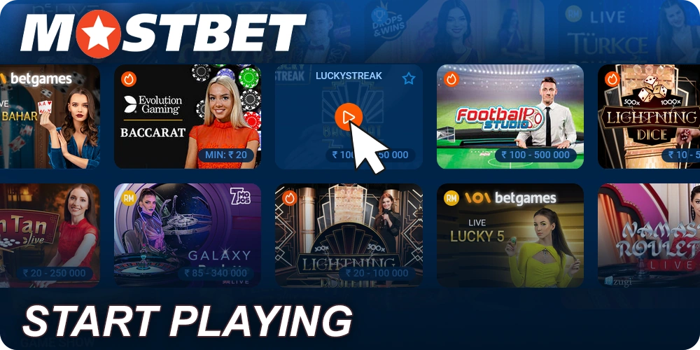 Mostbet लाइव कैसीनो में खेलना कैसे शुरू करें